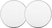 ACROPIX Universal 5" Car Speaker Grills Cover Mesh Round 5 Inch Audio Speaker Subwoofer Guard Protector Case Iron Plating Silver Tone White - Pack of 2