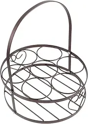 OFFSCH Handheld Beer Carrier Rack Portable Organizer for Bottles Lightweight Break Resistant for Bars Ktv Outdoor Events