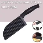 Crinkle Cutter Wavy Slicer Vegetable Potato Chip Chopper Handheld Knife Blades