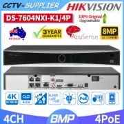 Hikvision 4CH Acusense 4K NVR 4PoE 1 SATA DS-7604NXI-K1/4P HDMI VGA POE Recorder