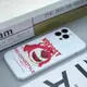 CRF草莓小熊蘋果14手機殼iPhone13韓國11/12Pro菲林XsMax硬殼精孔
