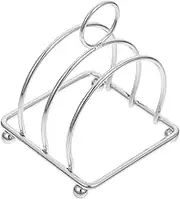 iplusmile Stainless Steel Bread Slicer Rack Toast Slices Holder Bread Storage Rack Kitchen Tool