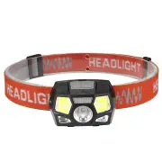 XD-HL6 XPE+COB+LED 800LM Induction Sensor Headlamp 5 Modes IP65 Waterproof Flashlight Cycling Climbing Emergency Lantern BLACK COLOR