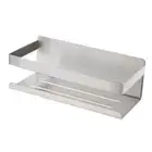 Kitchen Wall Mount Shelf Self Adhesive Punch Spice Storage Rack Organizer