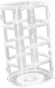 UxicRuya 360 Rotating Jewelry Display Stand Rack Versatile Necklace Hanger Acrylic Storage Organizer Earring Display Rack for Rings