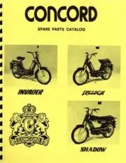Concord Invader, Freedom & Shadow Moped Parts Manual
