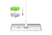 BOOMJOY Large Flat Mop Microfiber Floor Mop 50cm Lightweight Aluminum Head for Hardwood Laminate Tile 5 Pads