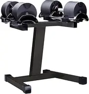 Body Iron Adjustable Dumbbell Set 2 X 20KG with Rack