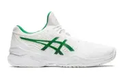 ASICS Court FF Novak Tennis Shoes in White/Green Size US 7.5