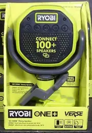 RYOBI ONE+ VERSE Speaker PCL615B Clamp Bluetooth 18V Cordless, New