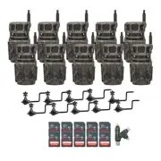 Stealth Cam Revolver 40MP Pro 360 Degree Cellular Trail Camera 10 Pack Bundle