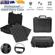 Waterproof Hard Carry Case Tools Portable Plastic Storage Box Organizer W/Foam