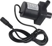 Trisar Submersible 4212B DC 12V 18W Black Submersible Pump, 800L/h for Pools, Ponds, Aquarium, Fish Tank, Fountain