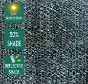 Reflective 50% Silver Lining Heat Reflector Shade Cloth- Summer Time *Free Shipp