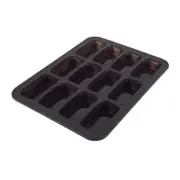 Daily Bake 12 Cup Mini Loaf Baking Mould Pan Non Stick Silicone Oven Bakeware