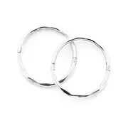 Sterling Silver 14mm Large Facet Sleepers