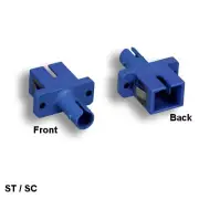 KNTK Fiber Optic Adapter ST/SC Simplex Multi-Mode Purple Coupler Connector