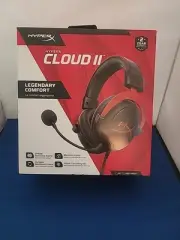 HyperX Cloud II Red & Black Wired Gaming Headset for PC/PS4/PS5/Xbox/Series X