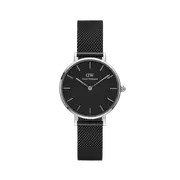 Daniel Wellington Petite 32 Ashfield Silver & Black Watch