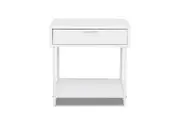HESTER White Bedside Table