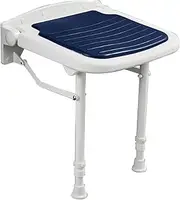 Wall Mounted Shower Seat with Legs, Adjustable Bath Chair Shower Chair for Seniors Shower Seats and Benches Foldable for Bathtubs for Elderly, Senior, Handicap & Disabled
