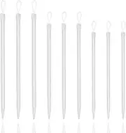 9PCS Nylon Wool Needles with Loops, Large Eye Sewing Needles Nylon Thread Rope Threader Hand Weaving Crochet Sewing Tools Supplies Accessories