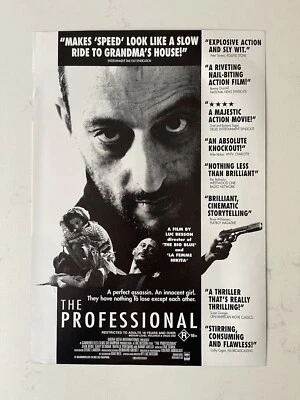 The Professional Australian Cinema Flyer Natalie Portman Jean Reno