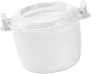 HAKIDZEL Microwave Rice Cooker for Multifunction Insulated Lunch Box for Rice Veggies More Container Large Dishwasher Freezer Safe