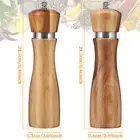 2Pcs Wood Salt and Pepper Grinder Set Manual Salt Pepper Mill Grinder AlFbE