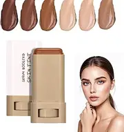 Skween Serum Boosted Hydration Beauty Balm, Beauty Balm Serum Boosted Skin Tint, Skween Stick, Foundation Face Stick for Women Hydrates (Skin Tint Stick-01)