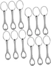 [VALICLUD] 12Pcs Portable Trolley Tokens Key Ring Durable Zinc Alloy Shopping Cart Tokens Stylish Keychain for Easy Access to Trolley Coins Practical and Key Holder