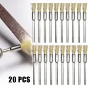 High Quality Brass Rotary Wire Wheel Brushes for Power Drill Tool Pack of 20