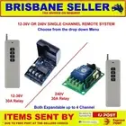 REMOTE CONTROL UNITS LONG RANGE 12V-36V OR 240V 433MHZ