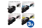 3 sets of 4 Pack Original Fuji Xerox DocuPrint CP105 CP205 CM205 CM215 CP215 Toner Cartridges(CT201591-CT201594)