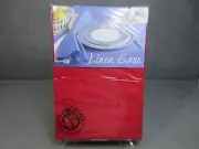 Brand New Bardwil Linens 70" Red Round Tablecloth