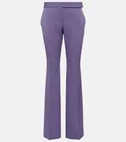 [Stella McCartney] Stella McCartney Low-rise wool-blend pants AU 2 purple