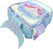 [Healeved] Nylon Boys and Girls Schoolbag Mermaid Unicorn Cartoon Print Large Capacity Backpack Safe Zipper Closure Suitable for Travel Daily Use