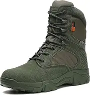 [Kervaky] Men's Military Tactical Boots Lightweight work boots for men tactical boots breathable jungle Desert Combat Boots
