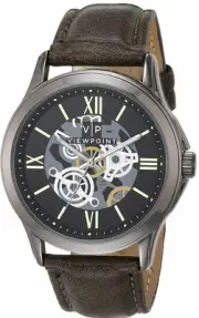 Timex Viewpoint Brown Leather Mens Watch