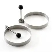 Norpro Egg Pancake Batter Omelet Burger Rings Perfectly Round Set of 2