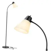 Floor Lamp for Living Room, Adjustable Gooseneck Standing Lamp with White
