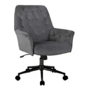 Goodwin Premium Velvet Fabric Executive Office Work Task Desk Computer Chair - C