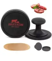 Hamburger Press Patty Maker w 100 Burger Press Paper for 4.5-6" Hamburger Pat...