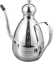 304 Leakproof Stainless Steel Oil Dispenser with Dust Cover and Spout for Kitchen and Restaurant Use for Storing Oils and Condiments