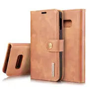 DG.Ming Samsung Galaxy S10e Detachable Classic Wallet Case Cover G970 [Brown]