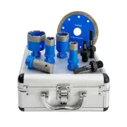 Diamond Core Drill Bit Set - Diamond Hole Saw Kit, for Porcelain Tile Ceramic...