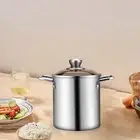 Stainless Steel Small Deep Fryer Pot with Lid, Cookware Kitchen Frying Pan for