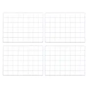 16x12" Wire Grid Panel, 4 Pcs Iron Decorative Wall Grid, White