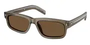 Prada PR B11S 18T70F Men's Sunglasses Brown Size 57