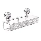 Hollow Bottom Drainage Rack Durable Wall-mounted Suction Cup Bathroom Caddy